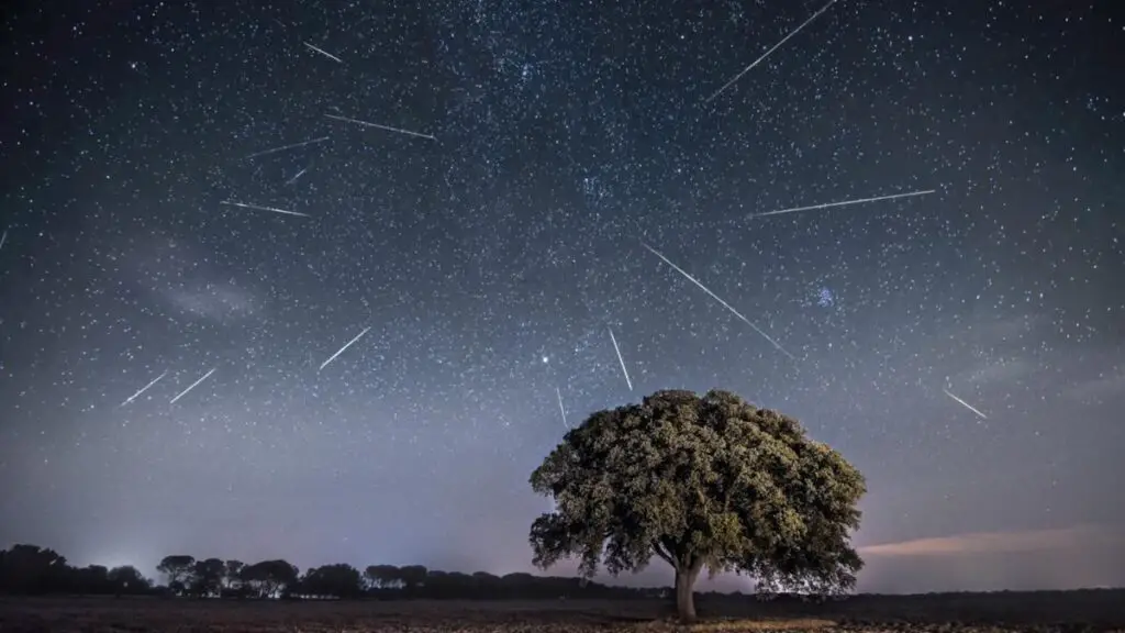 meteor shower in australia